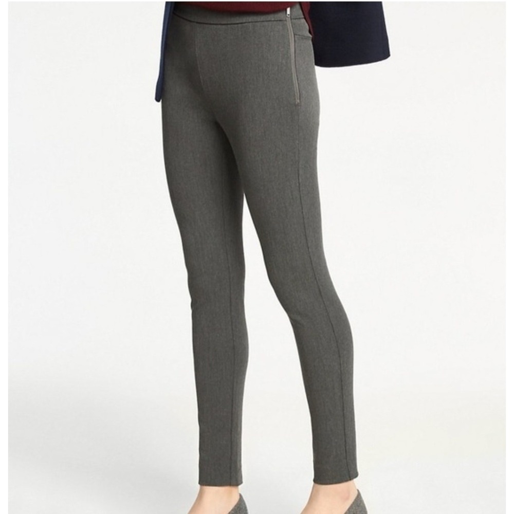 Ann Taylor Women 8P The Chelsea Gray Ankle Pants NWT Office Professional Stretch